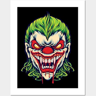 Zombie Clown Posters and Art